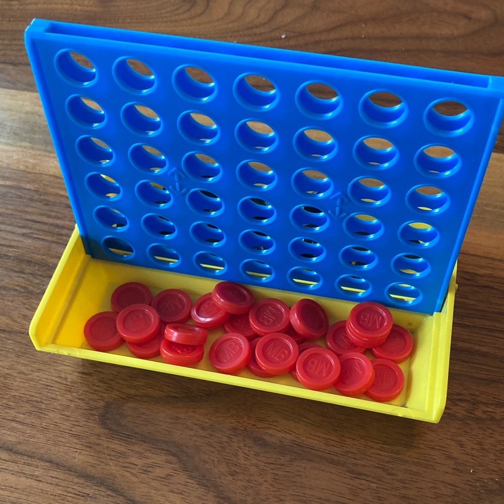 Vintage 1981 Travel Size Connect Four Kids Game by Milton Bradley